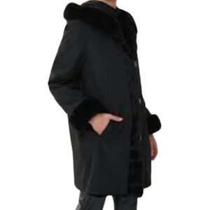ANDREW MARC Layla Faux Fur Hooded Coat Size XS